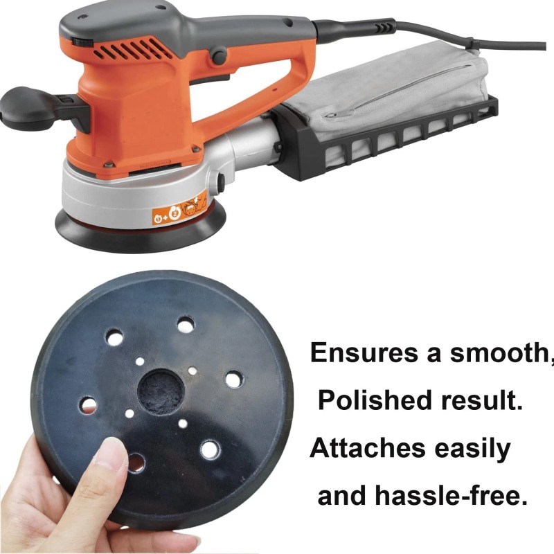 Tockrop 6 Inch Hook & Loop Sanding Pad with 6