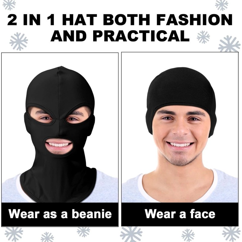 Unbranded 3 Hole Full Face Mask Women Men Thin Balaclava