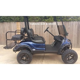 Huskey 4PCS Golf Cart Fender Flares With Stainless Steel Hardware Compatible with Yamaha Drive G29 2007-2016 G&E Models,Made of Impact-Resistant ABS plastic for Lifted Golf Cart with Offroad Tires