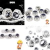 TUDOUZZZ M4 Hex Lock Nuts, 30 Pieces, Nylon, 304 Stainless