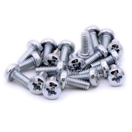 M4 (4mm x 10mm) Pozi Pan Machine Screw (Bolt) - Steel (Pack of 20)