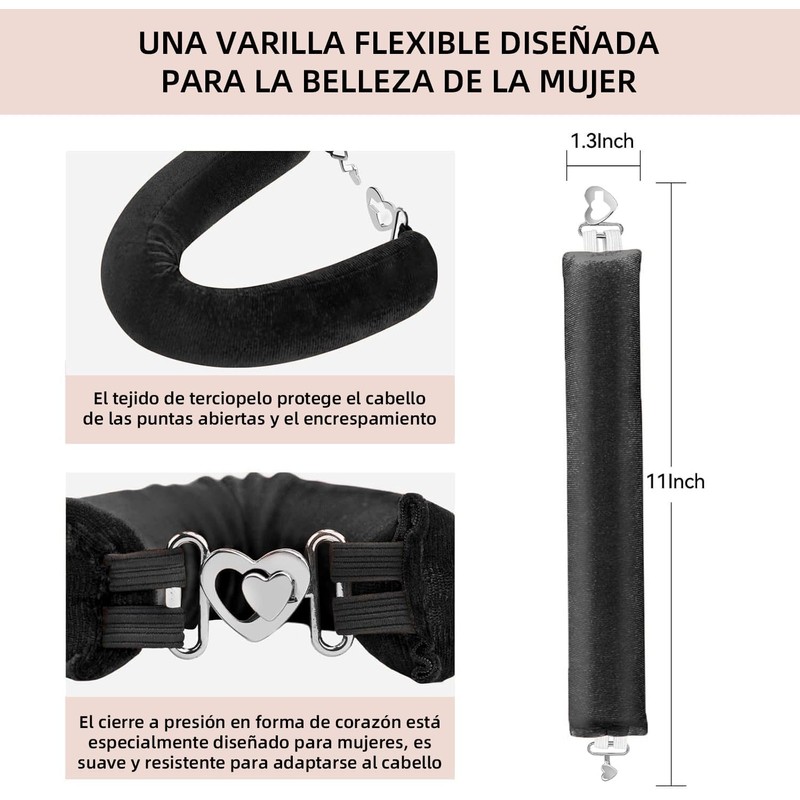 Tubos para Cabello Sin Calor: Kit de 3 Piezas con
