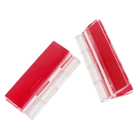 FINBe Acrylic Hinge self-Adhesive Page 45 * 35mm and self-Adhesive Latch kit Adhesive Hinge for DIY Clear Container Acrylic Box Cabinet Aquarium 8pcs (1.77×1.37inch)