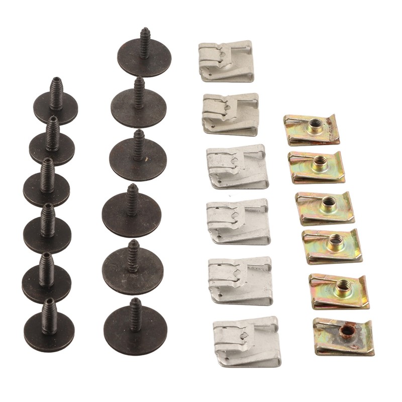 Engine Undertray Clips Screws Set Metal Replacement for E‑Class W211