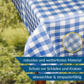 Texmaxx Oilcloth Tablecloth, Wipes Clean