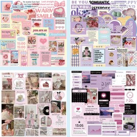 120Pcs Pink Ballet Aesthetic Stickers with Positive Affirmation Quotes