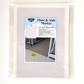 StoreSMART - Floor & Aisle Marker - Adhesive Pocket - 5" x 7 1/8" - 50-Pack - ZSTB1178S-FL-50