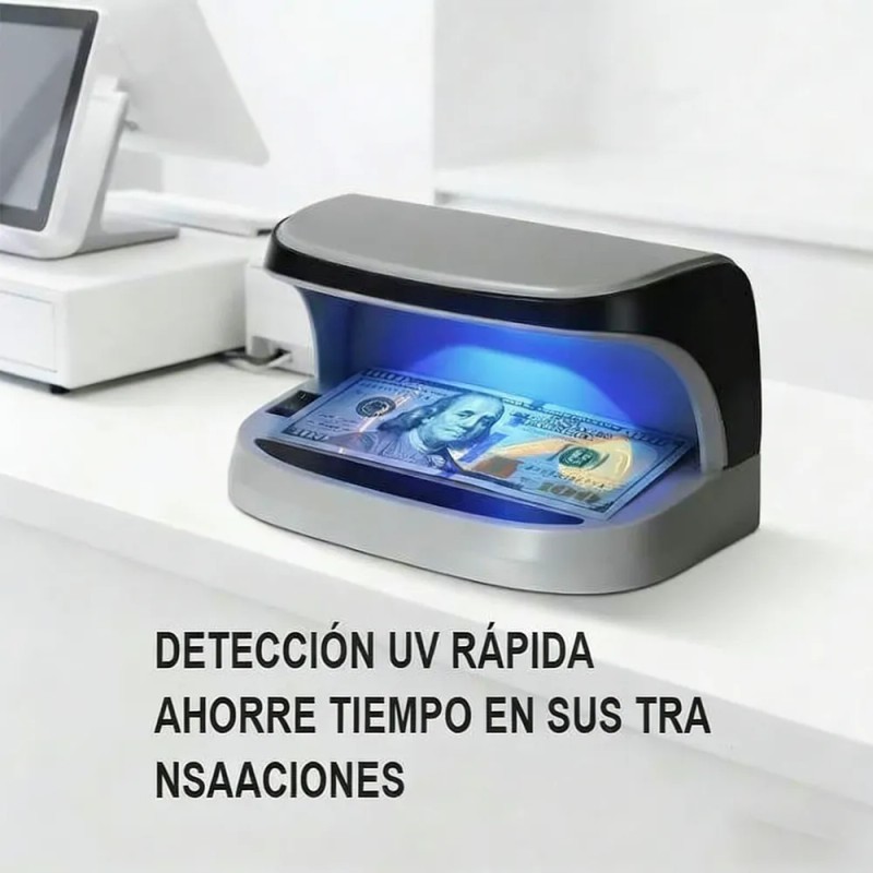 Detector De Billetes De Lampara Uv Automático Portátil