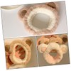 Beavorty 2pcs Cute Cartoon Fluffy Hair Bands for Women Reusable