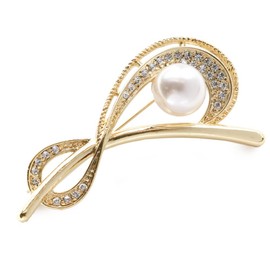 JewelVOX Brooch, Pearl, Stone, Corsage, Entrance Ceremony, Graduation Ceremony, Wedding, Brand, Adult, Cute, Sparkle, Stylish, Popular