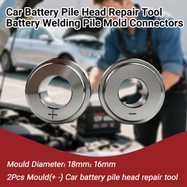 Car Battery Pile Head Repair Tool Battery Welding Pile Mold Connectors, Post Joint Repairing Tools Mould Dia 18MM 16MM, 1 Set