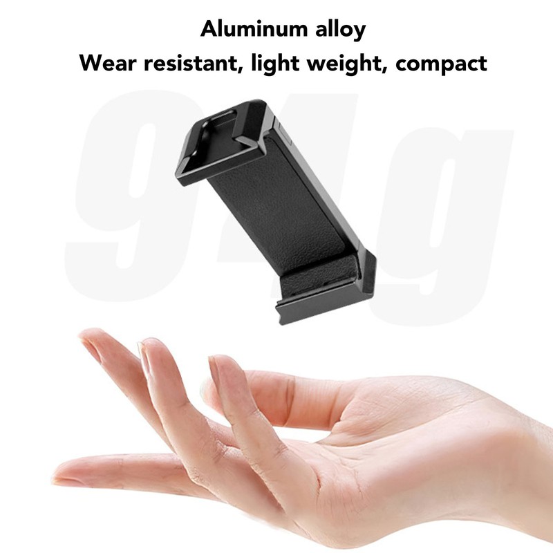 Phone Tripod Mount Portable Aluminum Alloy 1/4 Inch Screw Hole