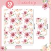 50 servilletas de papel florales, acuarela, flores, servilletas desechables de