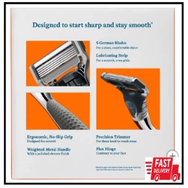 Harry's Chrome Edition Razor Set 13 x 5-Blade Cartridges + 1 Chrome Metal Handle