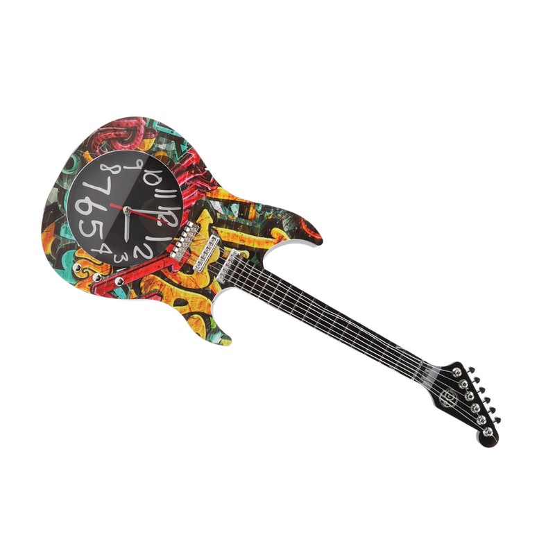 Guitar Wall Clock Simulation Time Accurate Guitar Clock Wall Decor