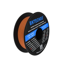 BNTECHGO 20 Gauge Silicone Wire Spool 250 ft Orange Flexible 20 AWG Stranded Tinned Copper Wire