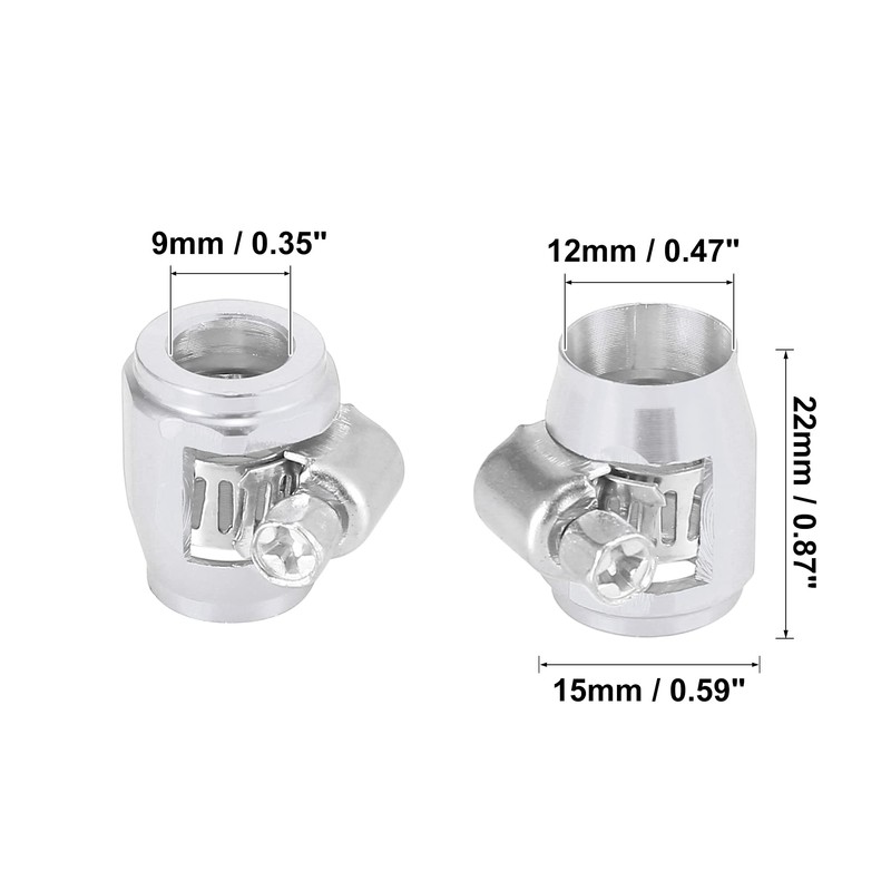 X AUTOHAUX 4pcs Car Hose Finisher Clamp Water Line Clip
