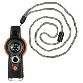 Moses. Expedition Natur Survival Tool 6 in 1, Multifunctional Tool for Nature Explorers, Travel Companion for Outdoor and Camping, Black/Orange