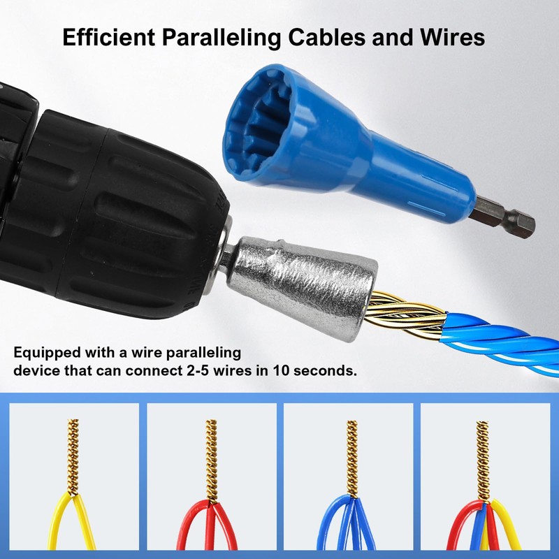 Wire Stripper for Drill, AWG 6/8/10/12/14 Gauge Electric Twister Tool