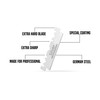 My-Blades® - Silver - 100 Single Sided German Steel Razor