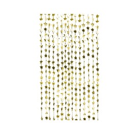 Ginger Ray Gold Star Shimmer Curtain Foil Backdrop Hanging Party Decoration
