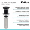 KRAUS Pop-Up Drain in Matte Black, PU-10MB