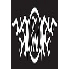 Chroma Graphics 3703 Ford Logo w/Flames - Windshield Decal