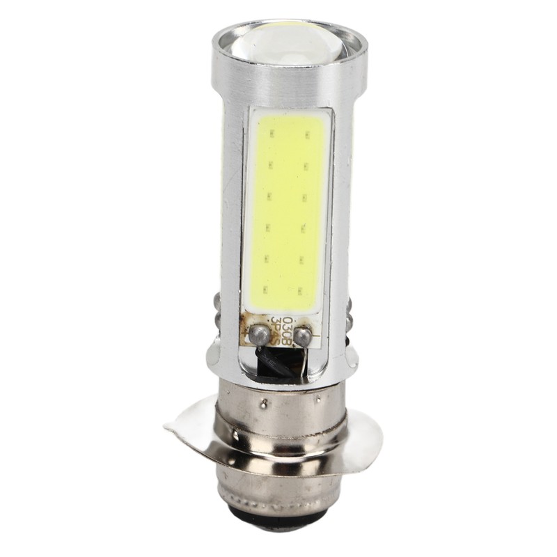 2x 6000K White H6M COB LED Motor Bike/ATV Headlight Fog