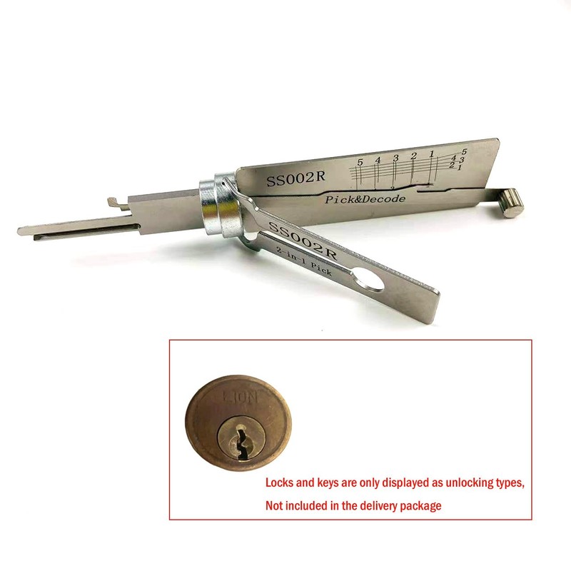 SS002R Right Groove 2 in 1 Pick and Decoder Tools