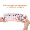 Exqline Curved Wooden Playing Card Holder Tray Rack Organizer Set