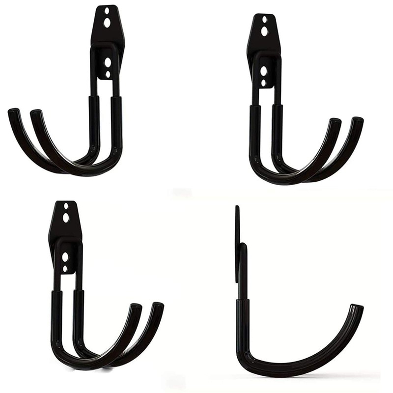 Garage Wall Bracket, 2 Pieces Garage Storage Double Hooks Wall