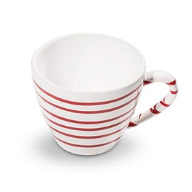 GMUNDNER KERAMIK Gourmet Coffee Cup Capacity 0.2 Litres Flamed Red Crockery Handmade in Austria