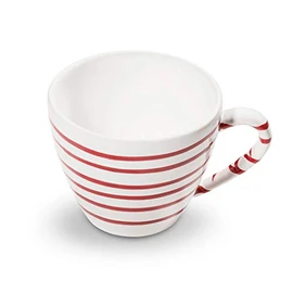 GMUNDNER KERAMIK Gourmet Coffee Cup Capacity 0.2 Litres Flamed Red Crockery Handmade in Austria