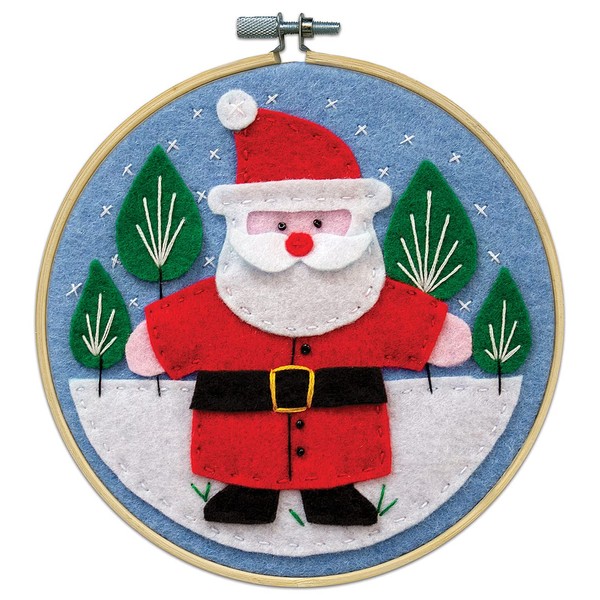 Design Works Crafts Felt Applique Kit, Santa