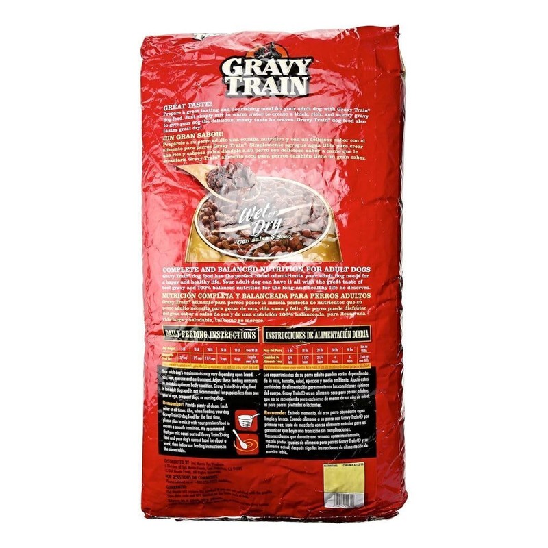 Gravy Train Dog Food, Beef, Jumbo Bag, 35 lb