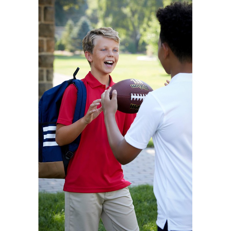 French Toast Boys' Flat Front Performance Stretch Short, FT Khaki,