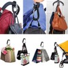 Stroller Hook, Luggage Hook, Aluminum Alloy Carabiner, Portable Hook, Multi