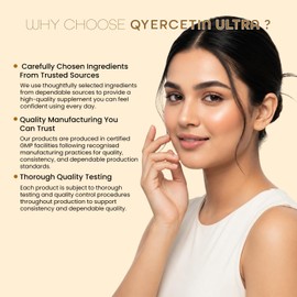 Quercetin 1000mg Supplement, 180 Vegan Capsules, 90 Day Supply