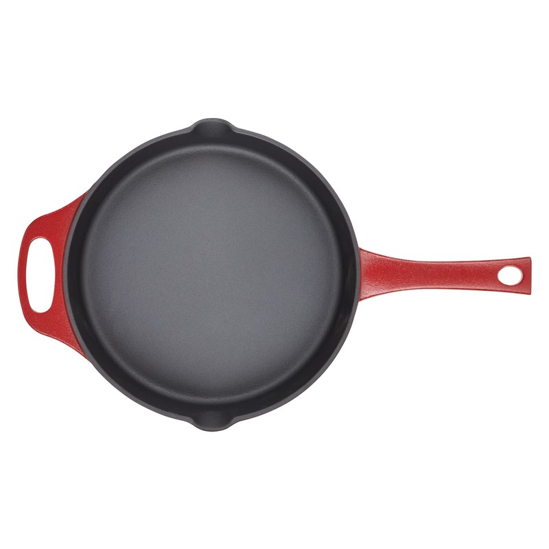 Rachael Ray NITRO Cast Iron Frying Pan/Skillet with Helper Handle