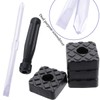 QY 12PCS Black Color Square Shape Rubber Non Slip Non