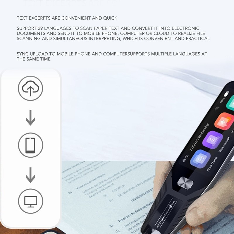 Smart Translation Pen 4 Inch Touch Screen 134 Online Speech