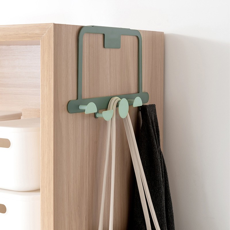 Over The Door Hooks Sturdy Prevent Scratches Iron Adhesive Door