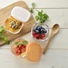 HARIO MKK-SI-2024 Heat-Resistant Glass Storage Containers, 3 Pieces, Colorful, Made