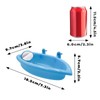 2-Pack Plastic Small Animal Bathtub & Food Bowl – Blue