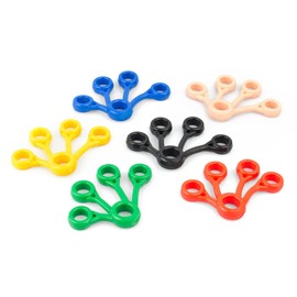 AFH Finger Exerciser Deluxe Finger Trainer Economy Set with 6 Different Strengths