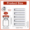 Threlaco 20 Pcs 1ml Sealed Sterile Empty Vials with Self