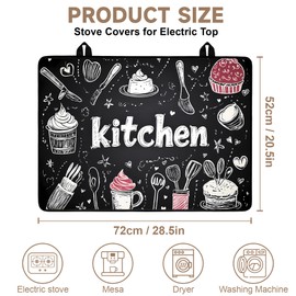 Tapete protector versátil para estufas eléctricas, todo en uno, protector resistente al calor, tapete antideslizante para encimera de cocina (H251114)