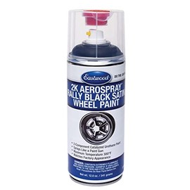 Eastwood 2K Catalyzed Aerospray Long Lasting Satin Black Rally Wheel Urethane Paint 12 oz