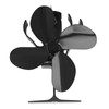 4 Blade Fireplace Fan Aluminium Alloy Heat Powered High Temperature