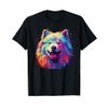 Watercolor Colorful Samoyed Dog Men Women Kids T-Shirt